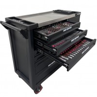 Įrankių vežimėlis 7 stalčių su 363 įrankiais